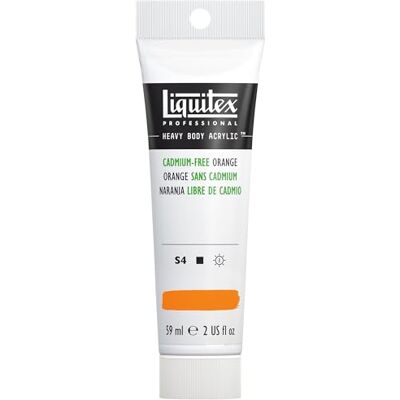 Liquitex 1045892 Professional Heavy Body akrylová barva v umělecké kvalitě s vynikající světlostálostí v máslové konzistenci, 59 ml tuba – oranžová bez kadmia Liquitex 1045892 Professional Heavy Body akrylová barva v umělecké kvalitě s vynikající světlostálostí v máslové konzistenci, 59 ml tuba – oranžová bez kadmia