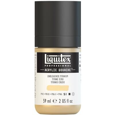 Liquitex 2059434 Professional Akrylový kvaš nebělený titan, 59ml láhev, matná akrylová barva s kvašovými vlastnostmi, vysoce krycí, vodotěsná a stálobarevná Liquitex 2059434 Professional Akrylový kvaš nebělený titan, 59ml láhev, matná akrylová barva s kvašovými vlastnostmi, vysoce krycí, vodotěsná a stálobarevná