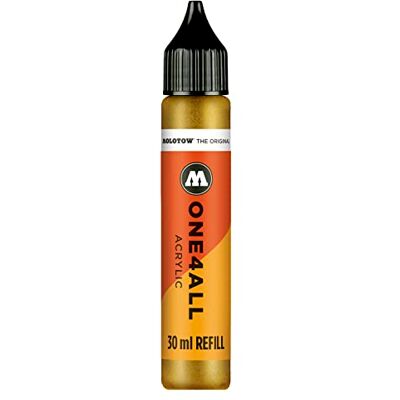 Molotow ONE4ALL náhradní akryl, barva 228 metalická zlatá 30 ml, náhradní inkoust pro permanentní popisovače Molotow ONE4ALL náhradní akryl, barva 228 metalická zlatá 30 ml, náhradní inkoust pro permanentní popisovače