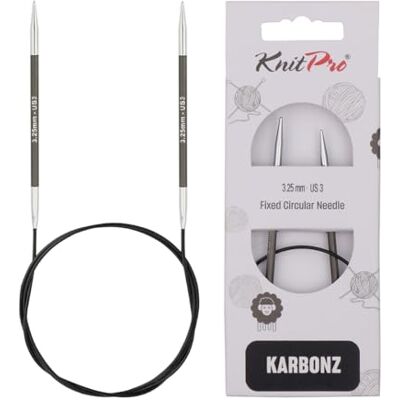 KnitPro Karbonz kruhová pletací jehlice 40" (100 cm) 3,25 mm KnitPro Karbonz kruhová pletací jehlice 40" (100 cm) 3,25 mm