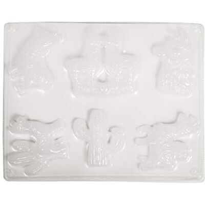 Rayher 36088000 forma odlévání: Lamas, 5-8. 5 x 6. 7-8 cm, 6 motivů, SB-Btl 1kus, průhledný Rayher 36088000 forma odlévání: Lamas, 5-8. 5 x 6. 7-8 cm, 6 motivů, SB-Btl 1kus, průhledný