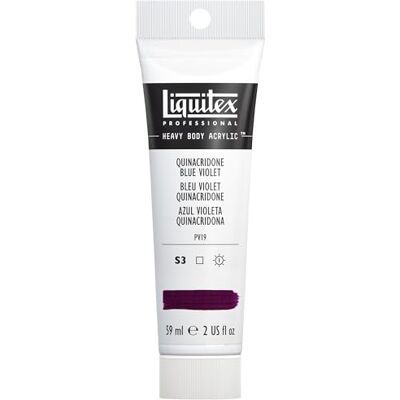 Liquitex 1045118 Professional Heavy Body akrylová barva v umělecké kvalitě s vynikající stálostí na světle v buttrentní konzistenci, tuba 59 ml Quinacridone modrofialová Liquitex 1045118 Professional Heavy Body akrylová barva v umělecké kvalitě s vynikající stálostí na světle v buttrentní konzistenci, tuba 59 ml Quinacridone modrofialová