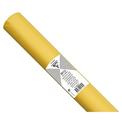 Clairefontaine Hedvábný papír 394015C (balení s 24 archy, 50 x 75 cm, 18 g/m², ideální pro dekorace a kutilské projekty), 1 balení, citrone Clairefontaine Hedvábný papír 394015C (balení s 24 archy, 50 x 75 cm, 18 g/m², ideální pro dekorace a kutilské projekty), 1 balení, citrone