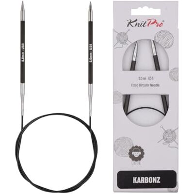 KnitPro Karbonz kruhová pletací jehlice 40" (100 cm) 5 mm KnitPro Karbonz kruhová pletací jehlice 40" (100 cm) 5 mm