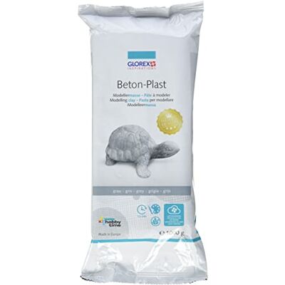 GLOREX 6 1780 731 – betonový plast, 1000 g v betonově šedé barvě, na vzduchu vytvrzující modelovací hmota se vzhledem betonu, připravená k použití se snadnou manipulací GLOREX 6 1780 731 – betonový plast, 1000 g v betonově šedé barvě, na vzduchu vytvrzující modelovací hmota se vzhledem betonu, připravená k použití se snadnou manipulací