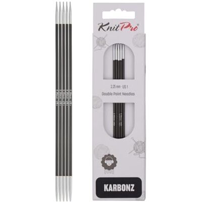 KnitPro Karbonz jehličnaté hry 8" (20 cm) 2,25 mm KnitPro Karbonz jehličnaté hry 8" (20 cm) 2,25 mm