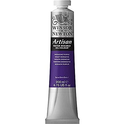 Winsor & Newton 1537229 Artisan olejová barva s vodou mísitelná, vysoká koncentrace pigmentu, dobrá krycí schopnost a světlostálost – 200 ml tuba, dioxazin fialová Winsor & Newton 1537229 Artisan olejová barva s vodou mísitelná, vysoká koncentrace pigmentu, dobrá krycí schopnost a světlostálost – 200 ml tuba, dioxazin fialová