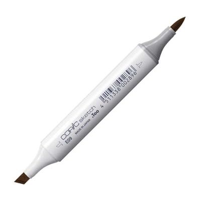 Copic Sketch Marker typ E – 09, Burnt Sienna, profesionální zvýrazňovač štětců, se super bushovým hrotem a středním hrotem Copic Sketch Marker typ E – 09, Burnt Sienna, profesionální zvýrazňovač štětců, se super bushovým hrotem a středním hrotem