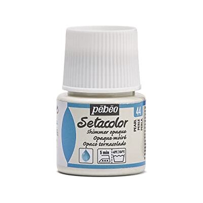 PEBEO Setacolor textilní barva neprůhledná látka barva efekt barevné sklo, Shimmer Pearl, Shimmer Pearl PEBEO Setacolor textilní barva neprůhledná látka barva efekt barevné sklo, Shimmer Pearl, Shimmer Pearl