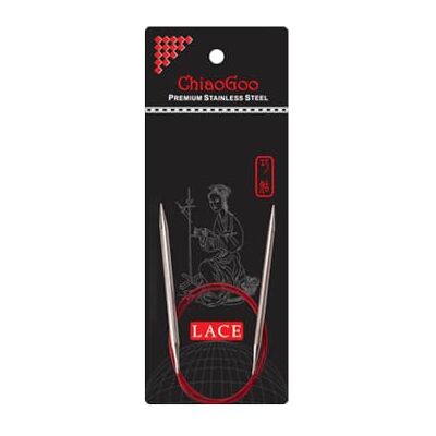 chiaogoo RED Lace kruhová pletací jehla, nerezová ocel, 40 cm, 4,50 mm, 1 kus chiaogoo RED Lace kruhová pletací jehla, nerezová ocel, 40 cm, 4,50 mm, 1 kus