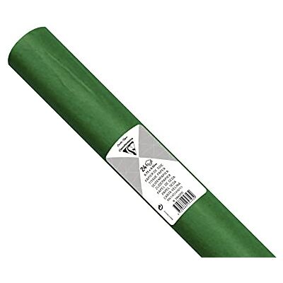 Clairefontaine Hedvábný papír 394021C (balení s 24 archy, 50 x 75 cm, 18 g/m², ideální pro dekorace a kutilské projekty), 1 balení, zelený Clairefontaine Hedvábný papír 394021C (balení s 24 archy, 50 x 75 cm, 18 g/m², ideální pro dekorace a kutilské projekty), 1 balení, zelený