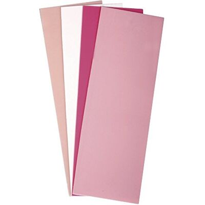 Rayher 31449000 ozdobný vosk, růžové odstíny, sada 4 ozdobných voskových destiček, po 20 x 6,5 cm, vosk na zdobení svíček, vosková fólie Rayher 31449000 ozdobný vosk, růžové odstíny, sada 4 ozdobných voskových destiček, po 20 x 6,5 cm, vosk na zdobení svíček, vosková fólie