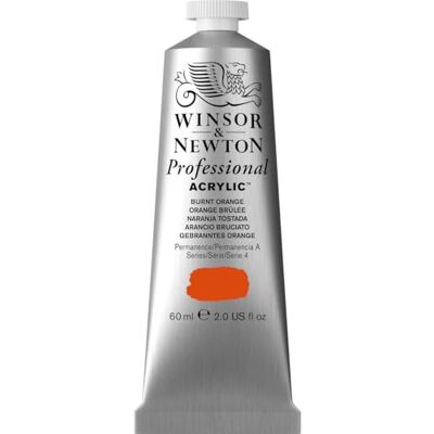 Winsor & Newton Profesionální akrylová barva 2320549 v umělecké kvalitě, vysoká zářivost barev a krycí schopnost, archivní kvalita, 60ml tuba – oranžová vypalovaná Winsor & Newton Profesionální akrylová barva 2320549 v umělecké kvalitě, vysoká zářivost barev a krycí schopnost, archivní kvalita, 60ml tuba – oranžová vypalovaná
