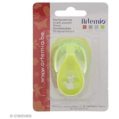 Artemio 1,6 cm klein Katze Nr. 2 Hebel, grün Artemio 1,6 cm klein Katze Nr. 2 Hebel, grün