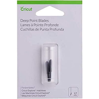 Cricut Neznámé Maker Werkzeuge – Deep Point Blade (balení 2 ks) PRV2003535 11. 43 x 15. 24 x 1. 91 cm černé Cricut Neznámé Maker Werkzeuge – Deep Point Blade (balení 2 ks) PRV2003535 11. 43 x 15. 24 x 1. 91 cm černé