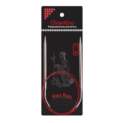 chiaogoo Knit RED circular needle 80cm 2. 75mm 1pc chiaogoo Knit RED circular needle 80cm 2. 75mm 1pc