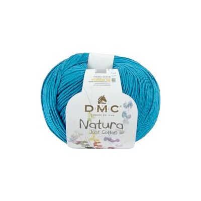 DMC Natura Just Baumwolle Garn 50 g, 155 Meter Länge, #N064 Blau DMC Natura Just Baumwolle Garn 50 g, 155 Meter Länge, #N064 Blau
