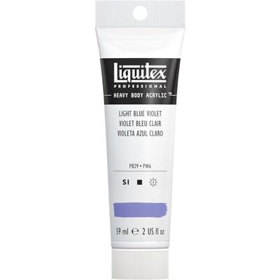 Liquitex 1045680 Professional Heavy Body Akrylová barva v umělecké kvalitě s vynikající stálostí na světle v lícné konzistenci, tuba 59 ml – modrofialová světlá Liquitex 1045680 Professional Heavy Body Akrylová barva v umělecké kvalitě s vynikající stálostí na světle v lícné konzistenci, tuba 59 ml – modrofialová světlá