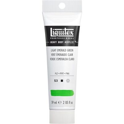 Liquitex 1045650 Professional Heavy Body akrylová barva v umělecké kvalitě s vynikající světlostálostí v máslové konzistenci, 59 ml tuba smaragdově zelená světlá Liquitex 1045650 Professional Heavy Body akrylová barva v umělecké kvalitě s vynikající světlostálostí v máslové konzistenci, 59 ml tuba smaragdově zelená světlá