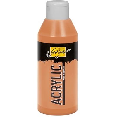 KREUL 84242 – Solo Goya akrylová měď, 250 ml (1 balení) láhev, krémově mnohostranně použitelná akrylová barva ve studijní kvalitě, na bázi vody, rychle a matně schnoucí, dobře krycí, voděodolná KREUL 84242 – Solo Goya akrylová měď, 250 ml (1 balení) láhev, krémově mnohostranně použitelná akrylová barva ve studijní kvalitě, na bázi vody, rychle a matně schnoucí, dobře krycí, voděodolná