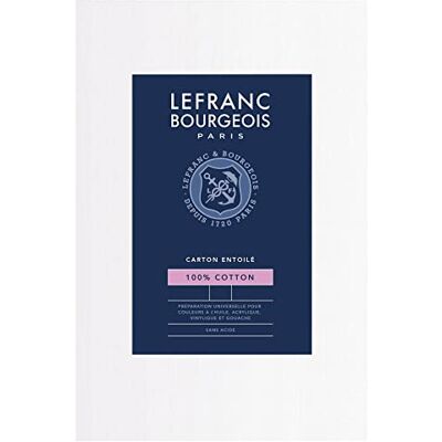 Lefranc Bourgeois 806649 malířský karton 30 x 40 cm, 100% bavlna, dvojitý bílý univerzální základní nátěr pro akrylové barvy a olejové barvy, malířská lepenka pro profesionály a amatérské malíře Lefranc Bourgeois 806649 malířský karton 30 x 40 cm, 100% bavlna, dvojitý bílý univerzální základní nátěr pro akrylové barvy a olejové barvy, malířská lepenka pro profesionály a amatérské malíře
