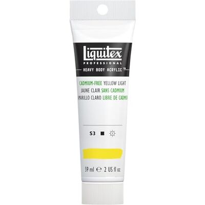 Liquitex 1045889 Professional Heavy Body Akrylová barva v umělecké kvalitě s vynikající stálostí na světle v lícné konzistenci, tuba 59 ml bez kadmia žlutá světlá Liquitex 1045889 Professional Heavy Body Akrylová barva v umělecké kvalitě s vynikající stálostí na světle v lícné konzistenci, tuba 59 ml bez kadmia žlutá světlá