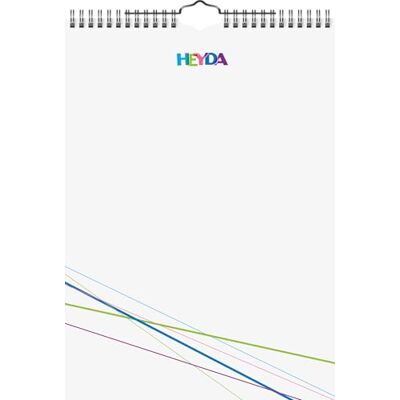 HEYDA 2070471 kutilský/kreativní kalendář (13 měsíčních listů, A 4, kalendárium věčně, kroužková vazba s věkem, titulní list bílý, měsíční listy) bílý HEYDA 2070471 kutilský/kreativní kalendář (13 měsíčních listů, A 4, kalendárium věčně, kroužková vazba s věkem, titulní list bílý, měsíční listy) bílý