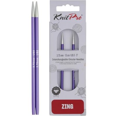 KnitPro Zing vyměnitelné kulaté jehly 4" (10 cm) 3. 75 mm KnitPro Zing vyměnitelné kulaté jehly 4" (10 cm) 3. 75 mm