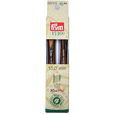 Prym 223313 Rundstricknadelspitzen Natural lang 12,8 cm 10,00 mm Prym 223313 Rundstricknadelspitzen Natural lang 12,8 cm 10,00 mm