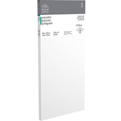 Winsor & Newton 6206016 Professional klínový rám z bavlněné směsové tkaniny, 385 g/m², 3krát základní nátěr, střední zrnitost, ideální pro olejové barvy a akrylové barvy – 30 × 60 cm Winsor & Newton 6206016 Professional klínový rám z bavlněné směsové tkaniny, 385 g/m², 3krát základní nátěr, střední zrnitost, ideální pro olejové barvy a akrylové barvy – 30 × 60 cm