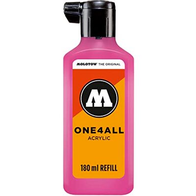 Molotow ONE4ALL náhradní akryl, barva 217 neonová růžová flourekující 180 ml, náhradní inkoust pro permanentní popisovače Molotow ONE4ALL náhradní akryl, barva 217 neonová růžová flourekující 180 ml, náhradní inkoust pro permanentní popisovače
