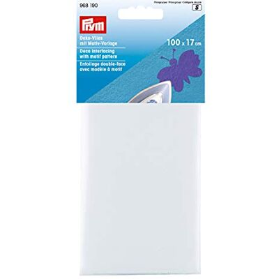 Prym 968190 dekorační vliesová textilie s motivy (žehlení) 100 x 17 cm bílá, polyester, 100 x 17 cm Prym 968190 dekorační vliesová textilie s motivy (žehlení) 100 x 17 cm bílá, polyester, 100 x 17 cm