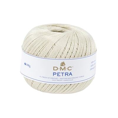 DMC Petra č. 05 háčkovací příze 100 g, délka 400 metrů, Ecru DMC Petra č. 05 háčkovací příze 100 g, délka 400 metrů, Ecru