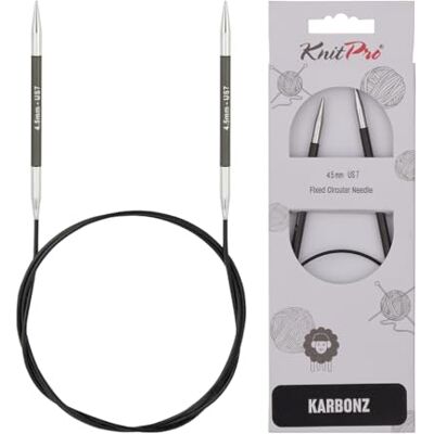 KnitPro Karbonz kruhová pletací jehlice 24" (60 cm) 4,5 mm KnitPro Karbonz kruhová pletací jehlice 24" (60 cm) 4,5 mm