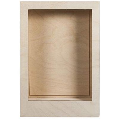 Rayher 62855505 Dřevěná stavebnice 3D rám s motivem, FSC 100%, 20x30x6,6cm, 8-TLG, box 1Set, přírodní Rayher 62855505 Dřevěná stavebnice 3D rám s motivem, FSC 100%, 20x30x6,6cm, 8-TLG, box 1Set, přírodní
