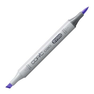 Copic Ciao Marker Typ BV 00, Mauve Shadow, univerzální zvýrazňovač rozvržení, se středně širokou a štětcovou špičkou Copic Ciao Marker Typ BV 00, Mauve Shadow, univerzální zvýrazňovač rozvržení, se středně širokou a štětcovou špičkou