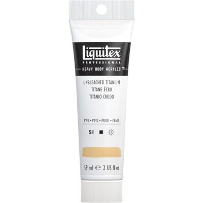 Liquitex 1045434 Professional Heavy Body Akrylová barva v umělecké kvalitě s vynikající stálostí na světle v tvrdé konzistenci, tuba 59 ml nebělený titan Liquitex 1045434 Professional Heavy Body Akrylová barva v umělecké kvalitě s vynikající stálostí na světle v tvrdé konzistenci, tuba 59 ml nebělený titan