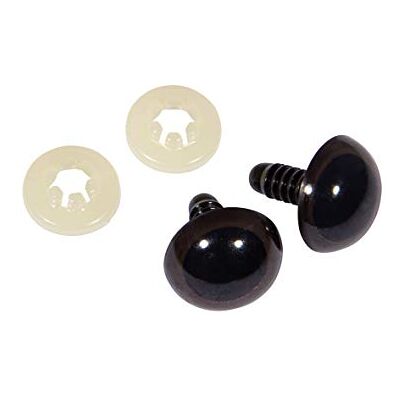Rayher 8911305 plastové bezpečnostní oči, k zasunutí, 18 mm ø, sáček 10 kusů, s podložkami, tmavě hnědé, zvířecí oči, medvídkové oči, oči pro panenky, hnědé Rayher 8911305 plastové bezpečnostní oči, k zasunutí, 18 mm ø, sáček 10 kusů, s podložkami, tmavě hnědé, zvířecí oči, medvídkové oči, oči pro panenky, hnědé