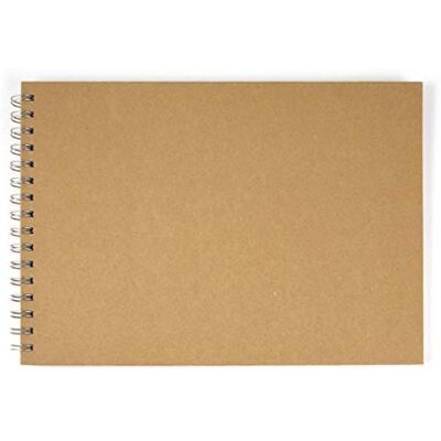 Rayher Fotoalbum pro vlastní tvorbu, se spirálovou vazbou, formát na šířku, DINA4, 21 x 30 cm, 30 bílých listů, 200 g/m2, spirálové album, zápisník, kroužkový blok s kovovou spirálou, obálka z Rayher Fotoalbum pro vlastní tvorbu, se spirálovou vazbou, formát na šířku, DINA4, 21 x 30 cm, 30 bílých listů, 200 g/m2, spirálové album, zápisník, kroužkový blok s kovovou spirálou, obálka z
