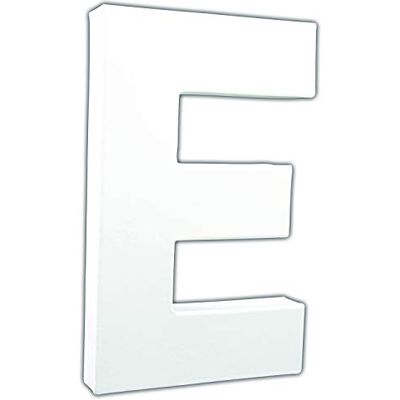 décopatch AC704C písmeno "E" z papír-maché, 3 x 13,5 x 20,5 cm, k ozdobení, perfektní pro dekoraci vašeho bytu, bílé décopatch AC704C písmeno "E" z papír-maché, 3 x 13,5 x 20,5 cm, k ozdobení, perfektní pro dekoraci vašeho bytu, bílé