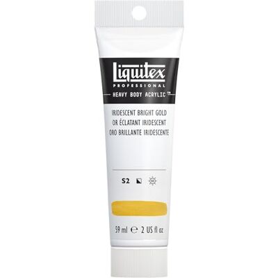 Liquitex 1045234 Professional Heavy Body akrylová barva v umělecké kvalitě s vynikající stálostí na světle v máslové konzistenci, 59 ml tuba – irizující světlé zlato Liquitex 1045234 Professional Heavy Body akrylová barva v umělecké kvalitě s vynikající stálostí na světle v máslové konzistenci, 59 ml tuba – irizující světlé zlato