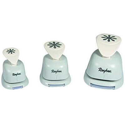 Rayher Hobby 69103000 děrovačka s motivem sada květin, 1,95 x 1,9 x 0,6 cm, vhodné na papír/karton, bílá/šedá Rayher Hobby 69103000 děrovačka s motivem sada květin, 1,95 x 1,9 x 0,6 cm, vhodné na papír/karton, bílá/šedá
