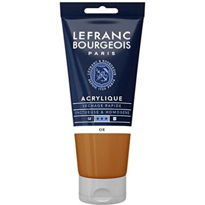 Lefranc Bourgeois 300368 Fine akrylová barva zlatá, tuba 80 ml, krémová akrylová barva na vodní bázi, rychleschnoucí, stálá na světle, voděodolná Lefranc Bourgeois 300368 Fine akrylová barva zlatá, tuba 80 ml, krémová akrylová barva na vodní bázi, rychleschnoucí, stálá na světle, voděodolná