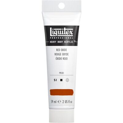 Liquitex 1045335 Professional Heavy Body akrylová barva v umělecké kvalitě s vynikající světlostálostí v máslové konzistenci, 59 ml tuba – oxidrot Liquitex 1045335 Professional Heavy Body akrylová barva v umělecké kvalitě s vynikající světlostálostí v máslové konzistenci, 59 ml tuba – oxidrot