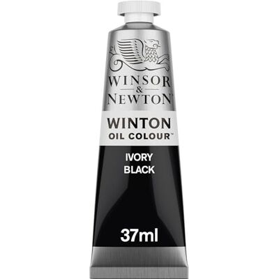 Winsor & Newton Winton jemná olejová barva, tuba 37 ml slonovinová černá Winsor & Newton Winton jemná olejová barva, tuba 37 ml slonovinová černá