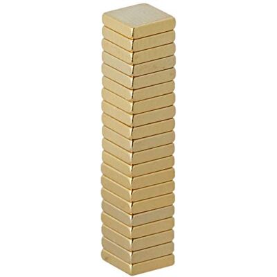 FIRST4MAGNETS N50 neodymové zlato – Pozlacený magnet pro umění, umělecké řemeslo, výrobu modelů, kutilství a koníčky – 5 mm × 1,2 mm tloušťka 0,4 kg – balení po 20 FIRST4MAGNETS N50 neodymové zlato – Pozlacený magnet pro umění, umělecké řemeslo, výrobu modelů, kutilství a koníčky – 5 mm × 1,2 mm tloušťka 0,4 kg – balení po 20