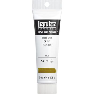 Liquitex 1045325 Professional Heavy Body akrylová barva v umělecké kvalitě s vynikající stálostí na světle v máslové konzistenci, 59 ml tuba zelené zlato Liquitex 1045325 Professional Heavy Body akrylová barva v umělecké kvalitě s vynikající stálostí na světle v máslové konzistenci, 59 ml tuba zelené zlato