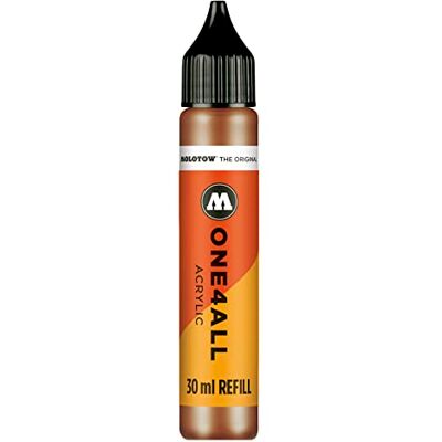 Molotow ONE4ALL Refill akryl, barva 092 lískový ořech hnědá 30 ml, náhradní inkoust pro permanentní popisovač Molotow ONE4ALL Refill akryl, barva 092 lískový ořech hnědá 30 ml, náhradní inkoust pro permanentní popisovač