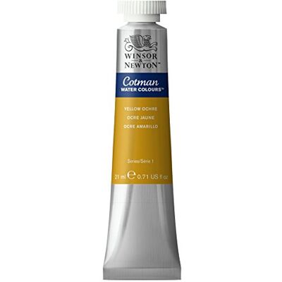 Winsor & Newton 0308744 Cotman akvarelová barva s vynikající průhledností, barevnou silou a zpracovatelnými vlastnostmi, vodní barva 21 ml tuba – žlutý okr Winsor & Newton 0308744 Cotman akvarelová barva s vynikající průhledností, barevnou silou a zpracovatelnými vlastnostmi, vodní barva 21 ml tuba – žlutý okr