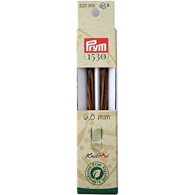 Prym Stricknadelspitzen Natural 6,00 mm farbig 12,8 cm 223328 Prym Stricknadelspitzen Natural 6,00 mm farbig 12,8 cm 223328